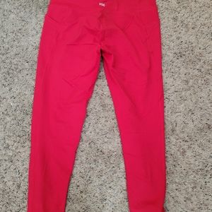 Red dsg leggings with pockets